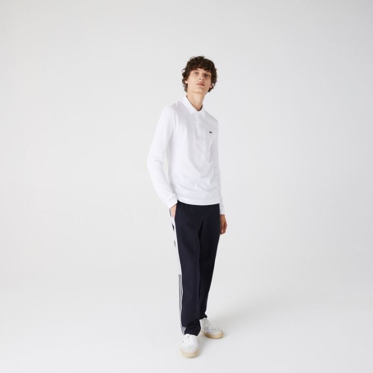 Lacoste Slim Fit Petit Piqué Polo Hvide | L22NpbI8