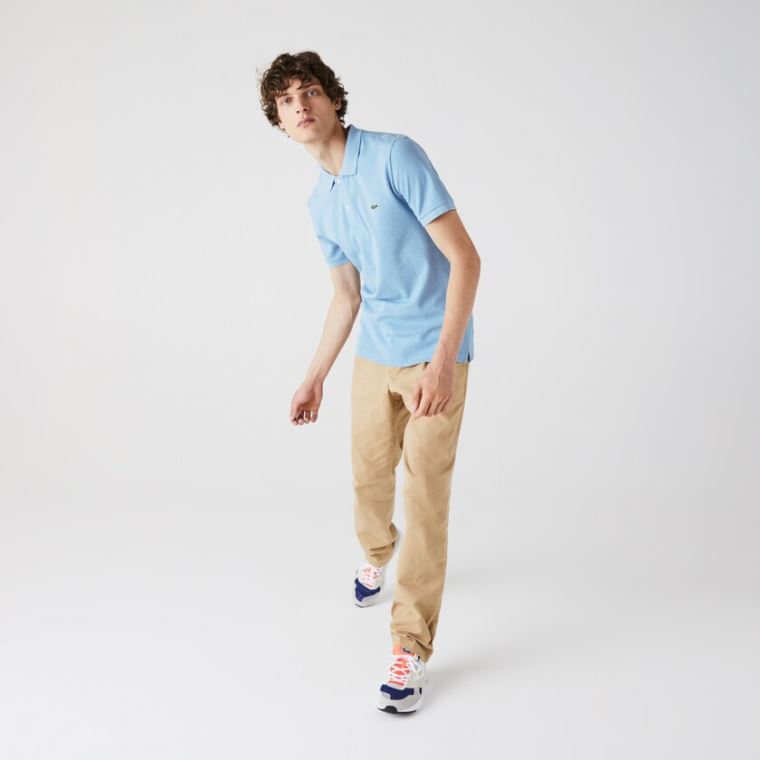 Lacoste Slim Fit Polo in Petit Piqué Blå | 98DE932o