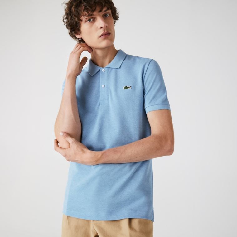 Lacoste Slim Fit Polo in Petit Piqué Blå | 98DE932o