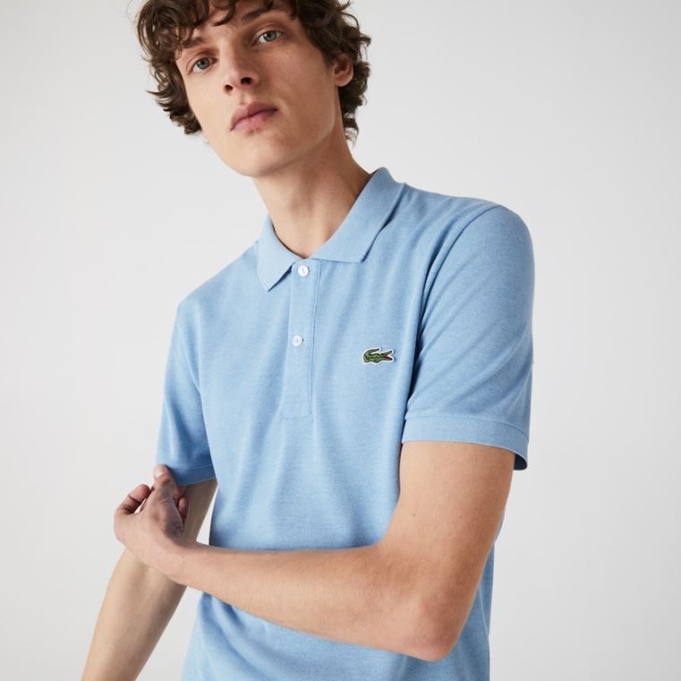 Lacoste Slim Fit Polo in Petit Piqué Blå | 98DE932o