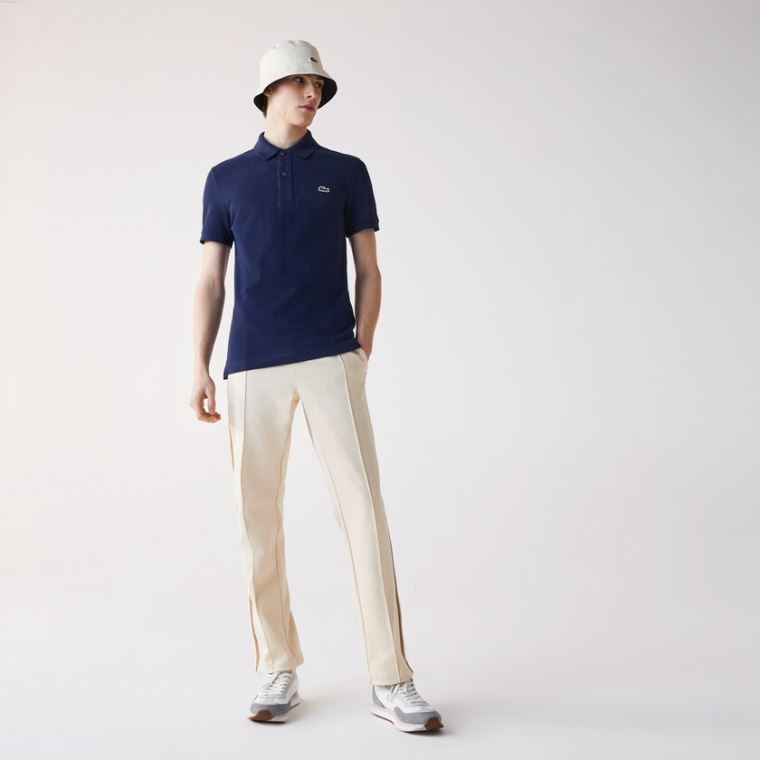 Lacoste Slim Fit Polo in Petit Piqué Blå | GCRv14N0