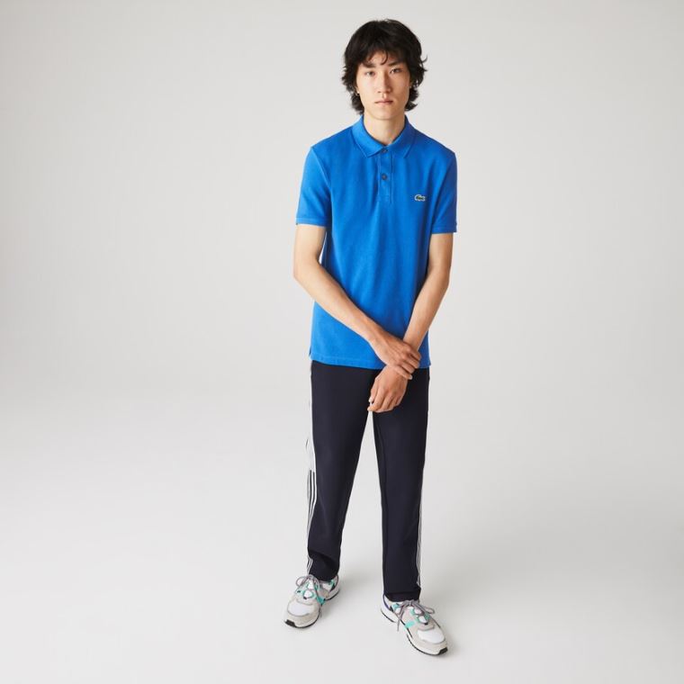 Lacoste Slim Fit Polo in Petit Piqué Blå | e6weXhMU