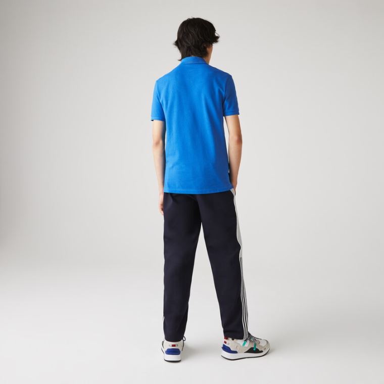 Lacoste Slim Fit Polo in Petit Piqué Blå | e6weXhMU