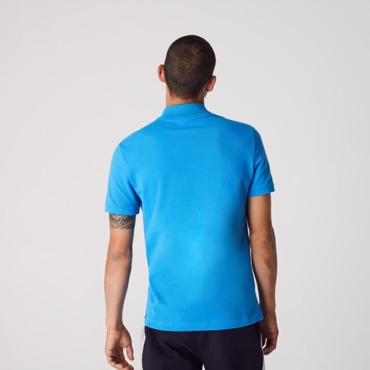 Lacoste Slim Fit Polo in Petit Piqué Blå | o6PwrTJ4