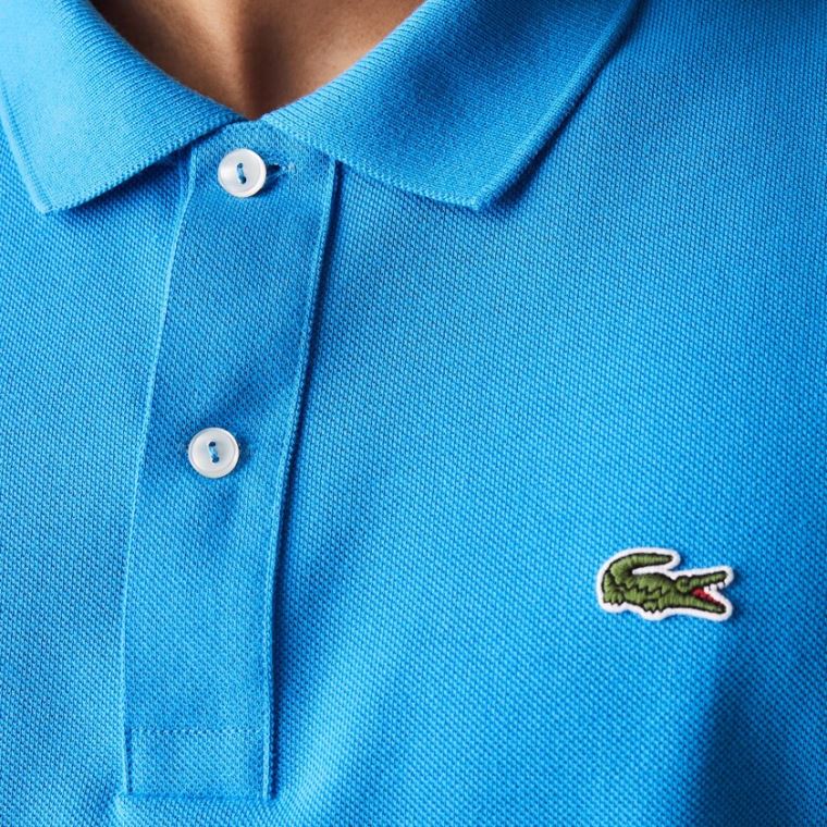 Lacoste Slim Fit Polo in Petit Piqué Blå | o6PwrTJ4