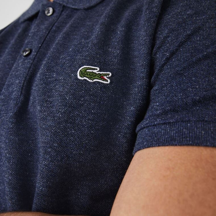 Lacoste Slim Fit Polo in Petit Piqué Blå | sUX6Wsow