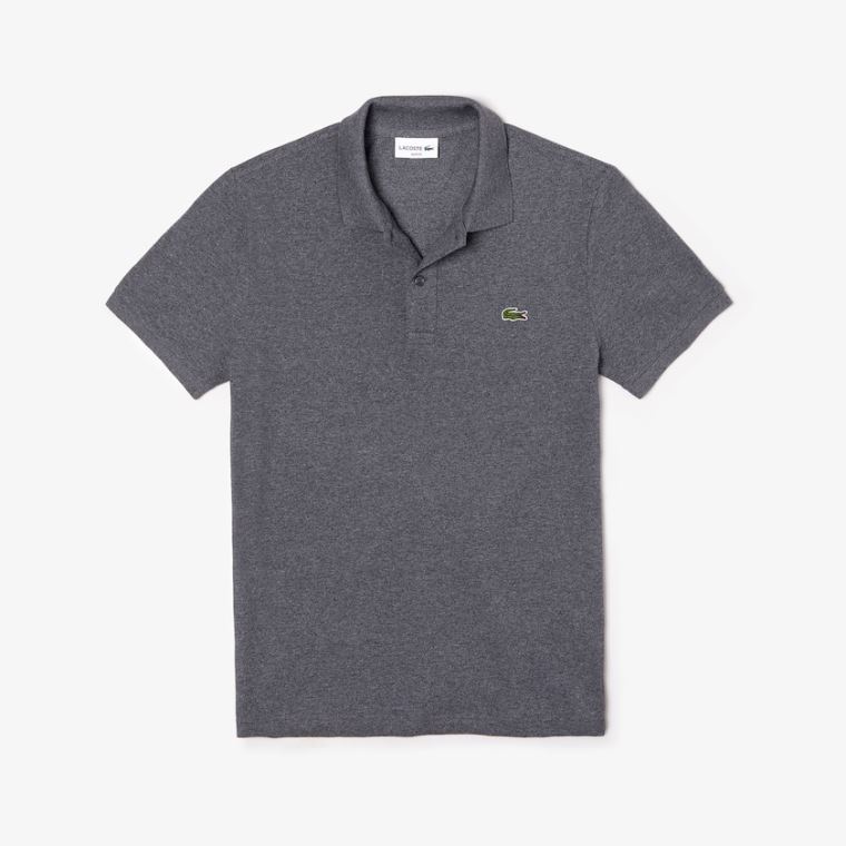 Lacoste Slim Fit Polo in Petit Piqué Grå | JsziHHqS