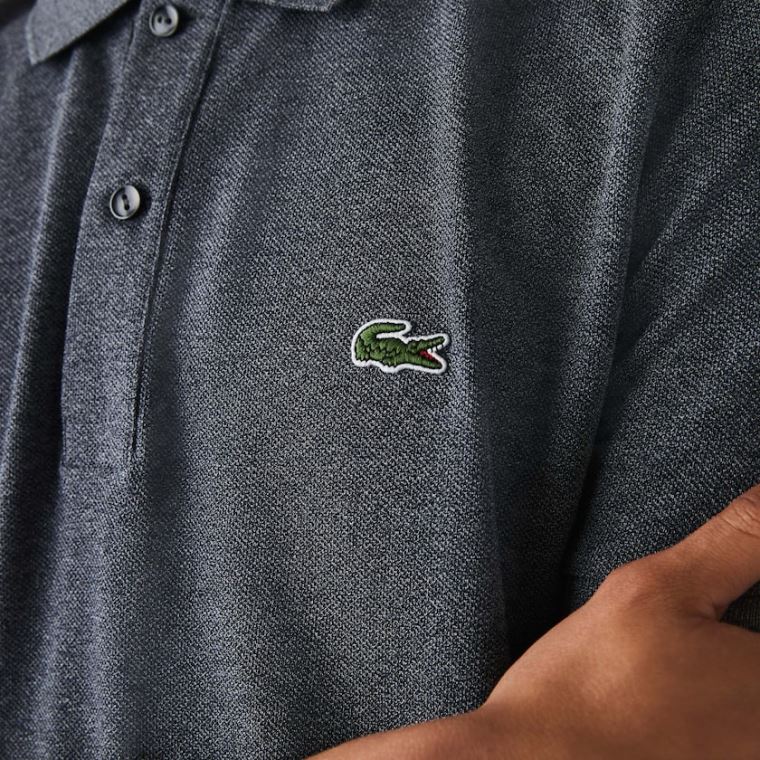 Lacoste Slim Fit Polo in Petit Piqué Grå | JsziHHqS