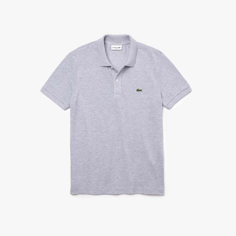 Lacoste Slim Fit Polo in Petit Piqué Grå | eXVSWO2V