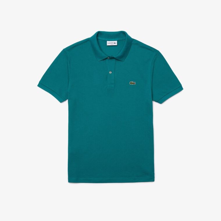 Lacoste Slim Fit Polo in Petit Piqué Grøn | OmdFhFli