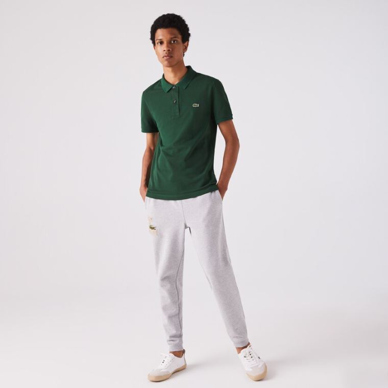 Lacoste Slim Fit Polo in Petit Piqué Grøn | fO3OmS58