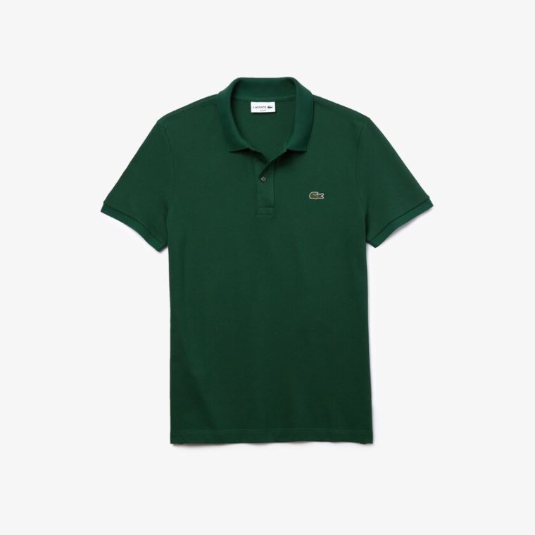 Lacoste Slim Fit Polo in Petit Piqué Grøn | fO3OmS58