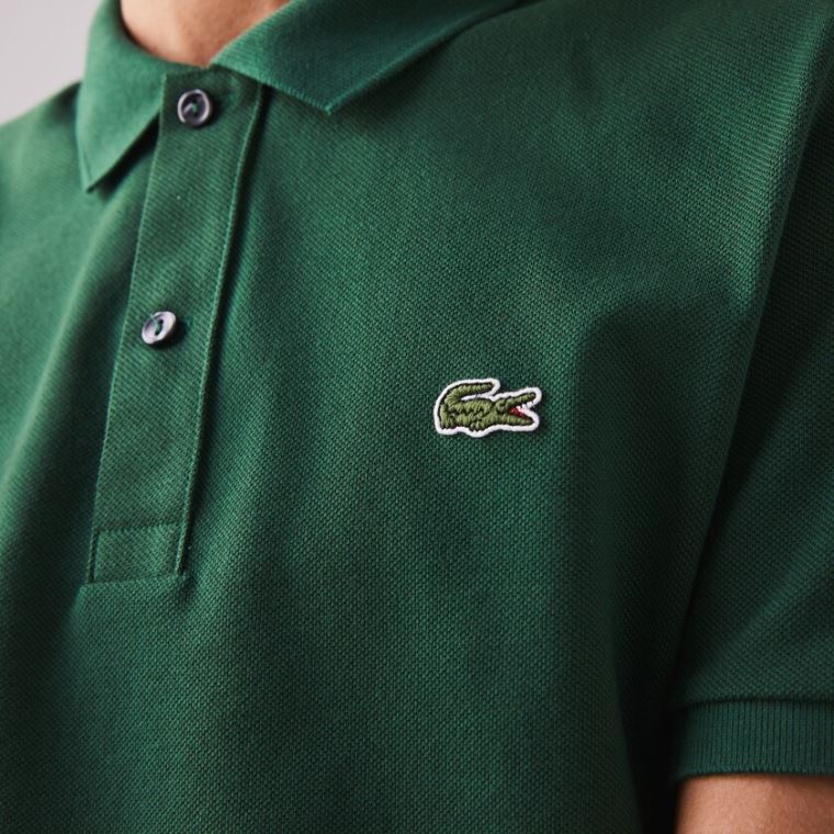 Lacoste Slim Fit Polo in Petit Piqué Grøn | fO3OmS58