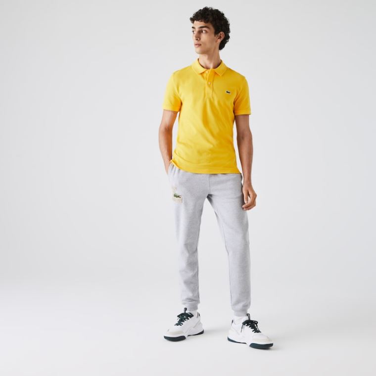 Lacoste Slim Fit Polo in Petit Piqué Gul | 3gPGQwbo