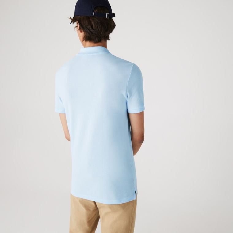 Lacoste Slim Fit Polo in Petit Piqué Lyseblå | zGnqya5a