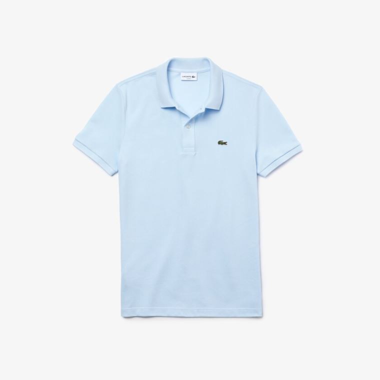 Lacoste Slim Fit Polo in Petit Piqué Lyseblå | zGnqya5a