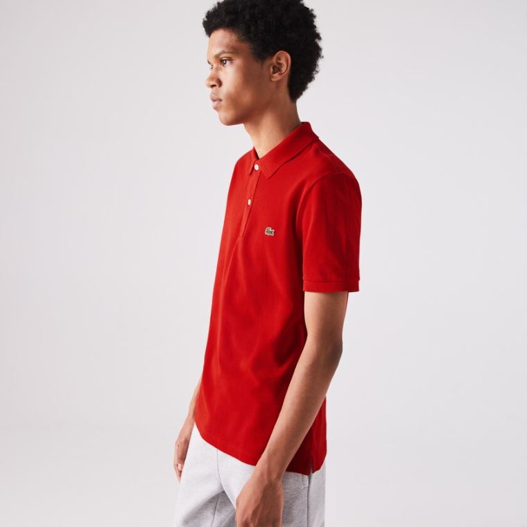 Lacoste Slim Fit Polo in Petit Piqué Rød | 4wYYgzgc