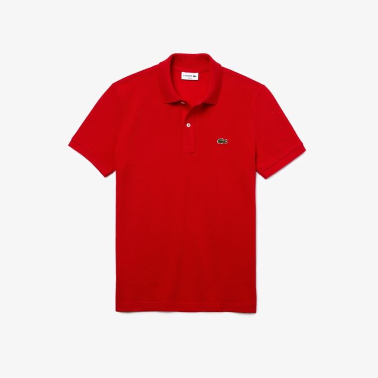 Lacoste Slim Fit Polo in Petit Piqué Rød | 4wYYgzgc