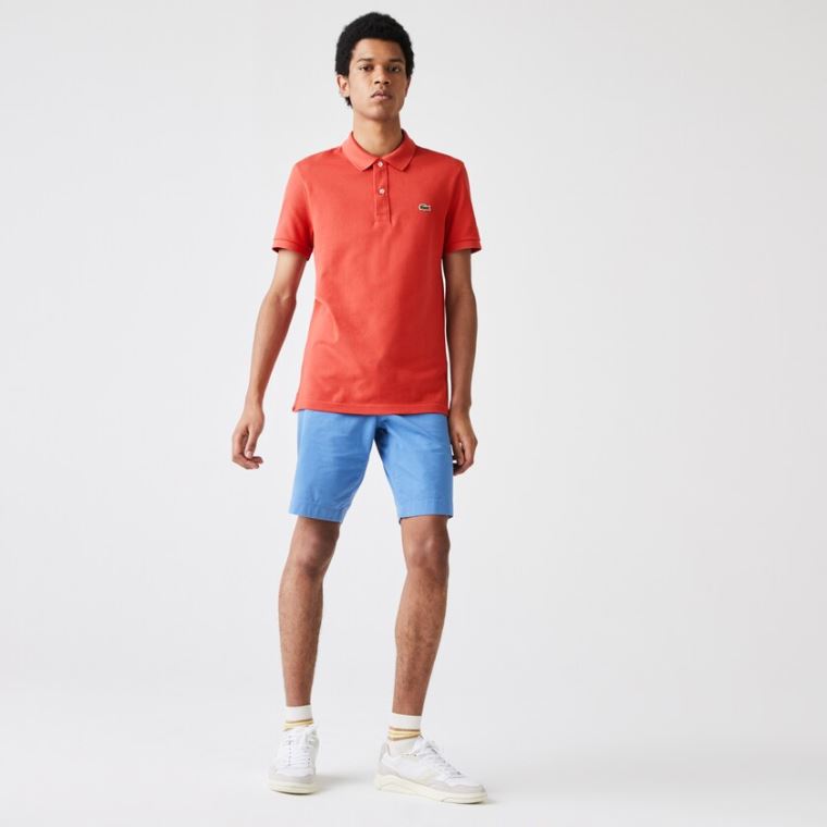 Lacoste Slim Fit Polo in Petit Piqué Rød | K45v74pA