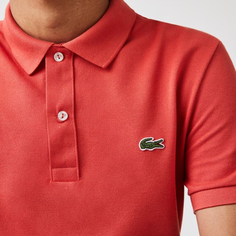 Lacoste Slim Fit Polo in Petit Piqué Rød | K45v74pA