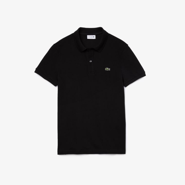 Lacoste Slim Fit Polo in Petit Piqué Sort | f5nD0W8r