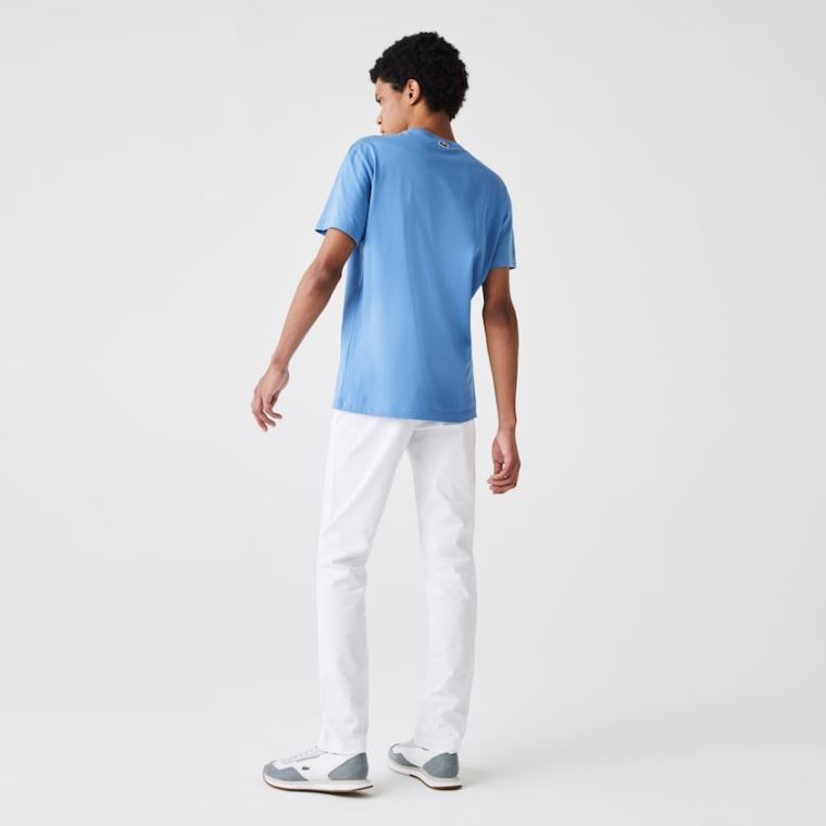 Lacoste Slim Fit Stretch Gabardine Chino Pants Hvide | po3wPEY7