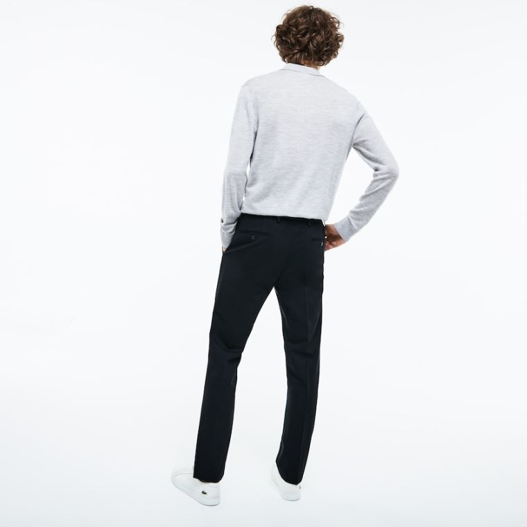 Lacoste Slim Fit Stretch Twill Chino Pants Mørkeblå Blå | nINEstb2