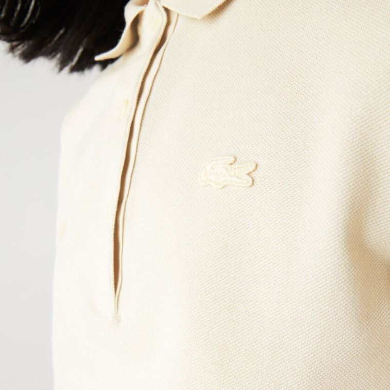 Lacoste Slim Fit Supple Bomulds Polo Beige | YBbzeLVV