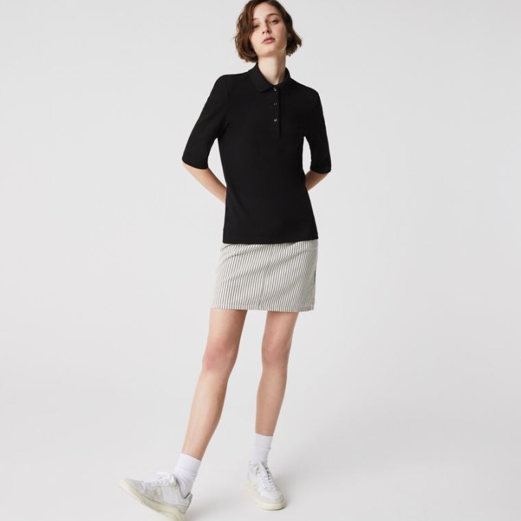 Lacoste Slim Fit Supple Bomulds Polo Sort | oo9IbNpy