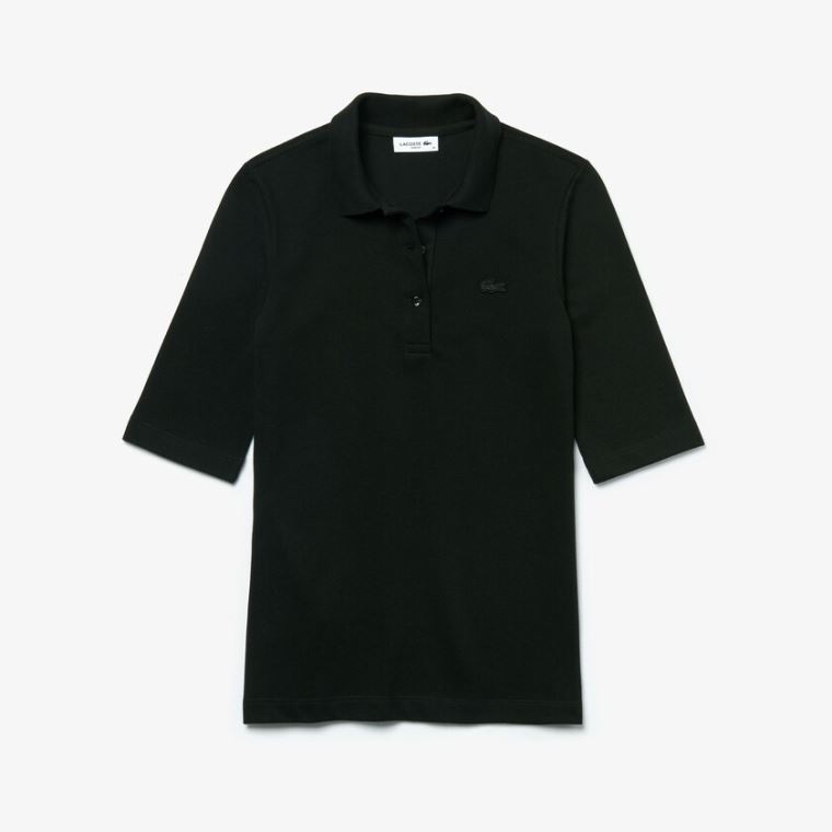 Lacoste Slim Fit Supple Bomulds Polo Sort | oo9IbNpy