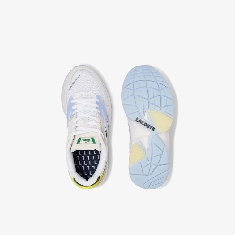 Lacoste Storm 96 LO Tekstil and Læder Sneakers Hvide Koral | ZU42IYzg