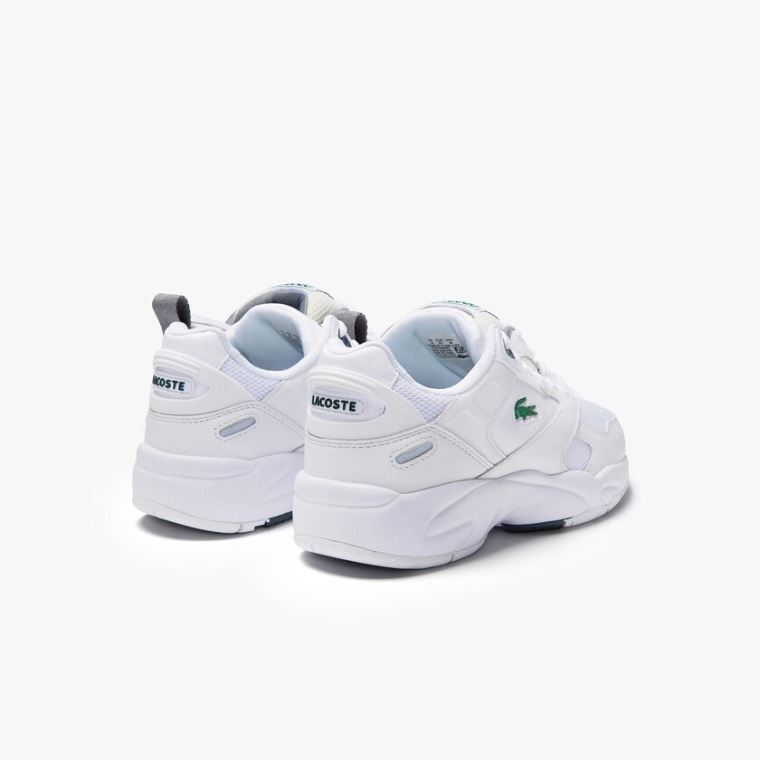 Lacoste Storm 96 LO Tekstil and Læder Sneakers Hvide | fPYuXZhA