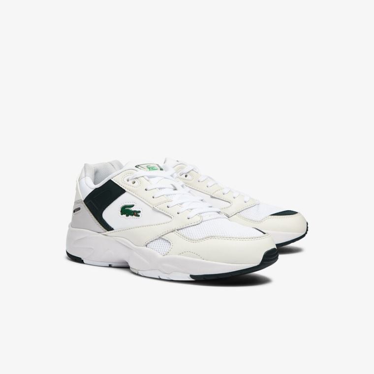 Lacoste Storm 96 Lo Mesh Colour-Pop Sneakers Hvide | 4wRxNm9T