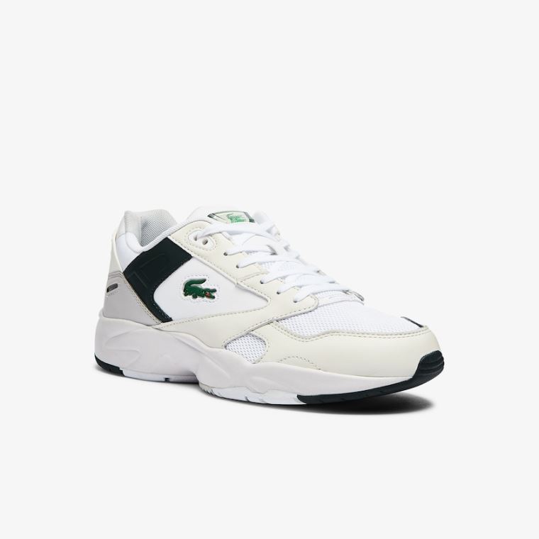 Lacoste Storm 96 Lo Mesh Colour-Pop Sneakers Hvide | 4wRxNm9T