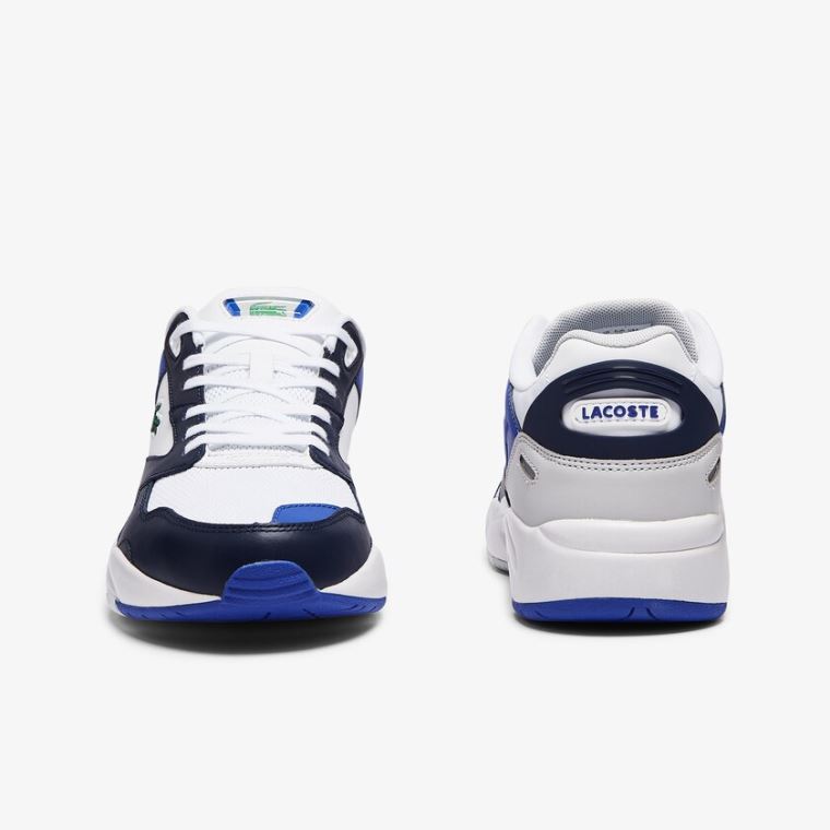 Lacoste Storm 96 Lo Mesh Colour-Pop Sneakers Hvide Mørkeblå | Gkgh4t0N