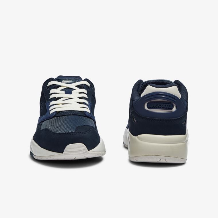 Lacoste Storm 96 Lo Nubuck Læder Sneakers Mørkeblå | n3mpPmHx