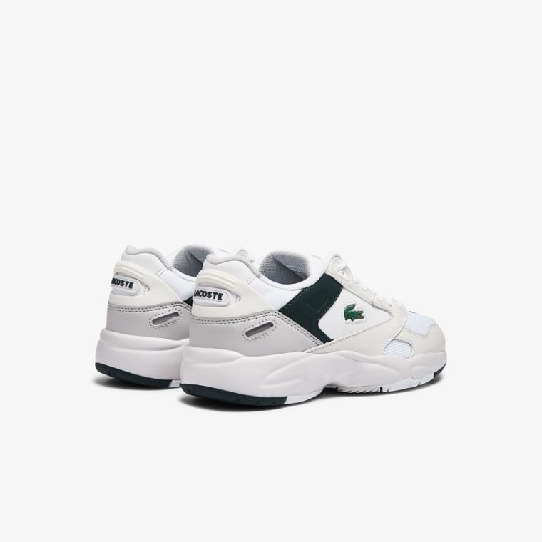 Lacoste Storm 96 Lo Syntetisk and Læder Sneakers Hvide | GDWfFj3e