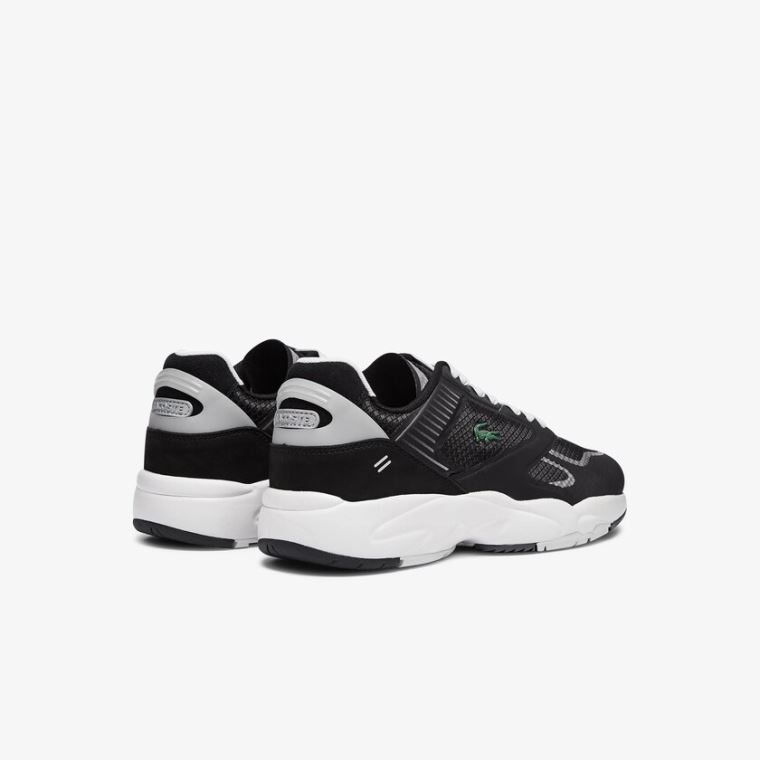 Lacoste Storm 96 Nano Tekstil Sneakers Sort Lysegrå | 50G507OR