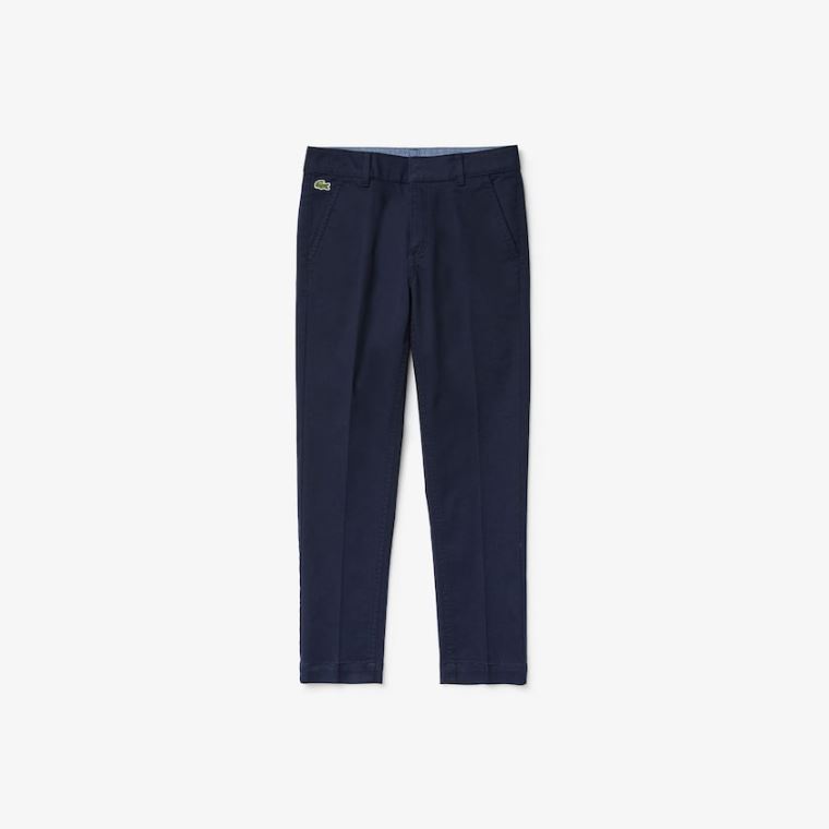 Lacoste Stretch Chinos Mørkeblå Blå | a8V8ksxk