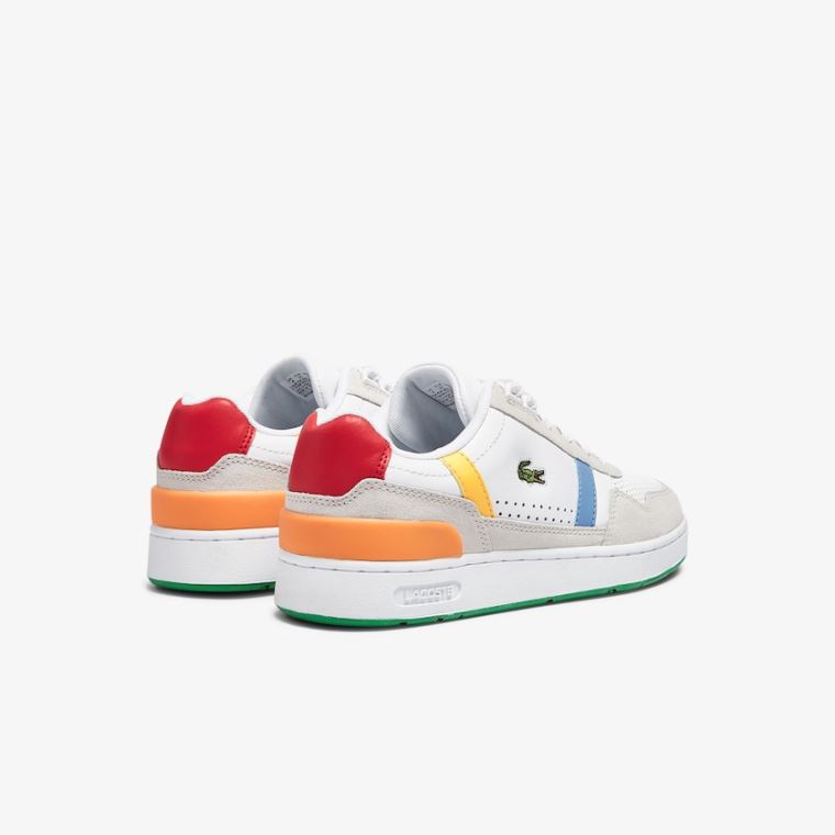 Lacoste T-Clip Læder x Polaroid Sneakers Hvide Grøn | LiNdd8no