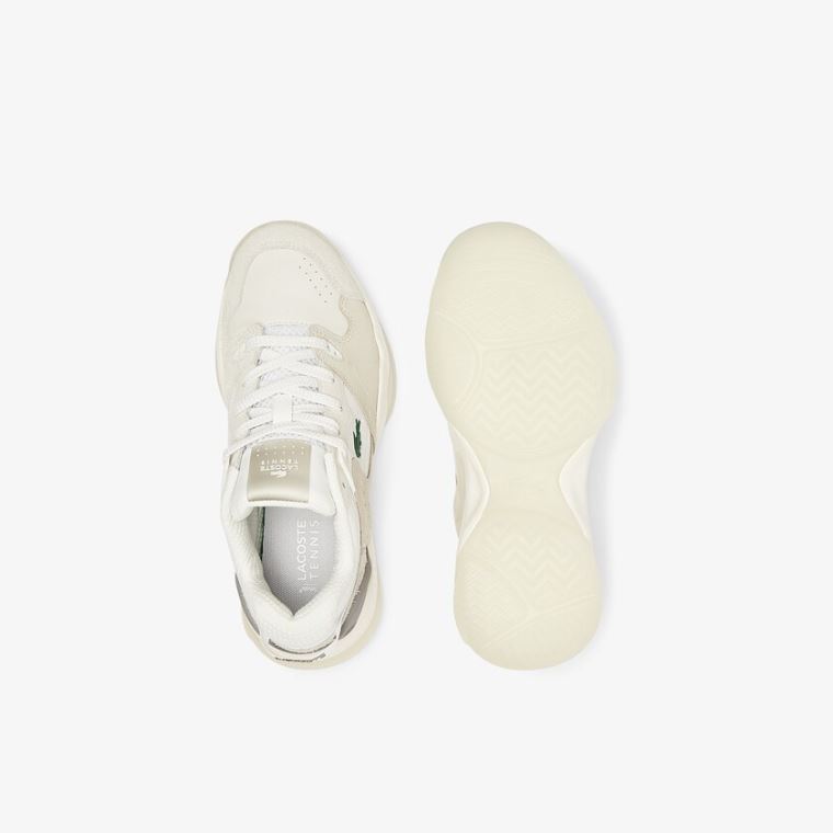 Lacoste T-Point Nubuck Læder Sneakers Beige | y4aO8qIx