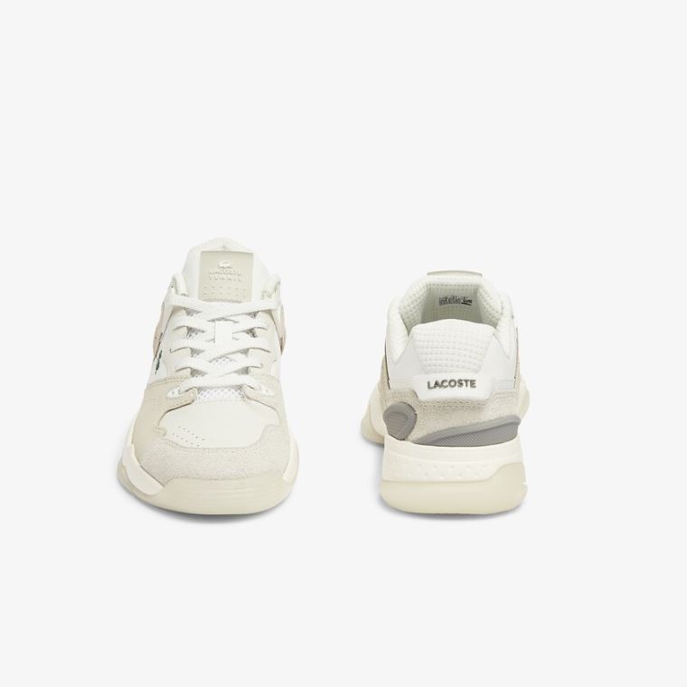 Lacoste T-Point Nubuck Læder Sneakers Beige | y4aO8qIx