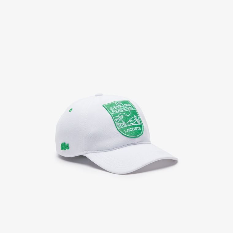 Lacoste & The Everglades Foundation Co-Branded Cap Hvide | uBn21ZKA