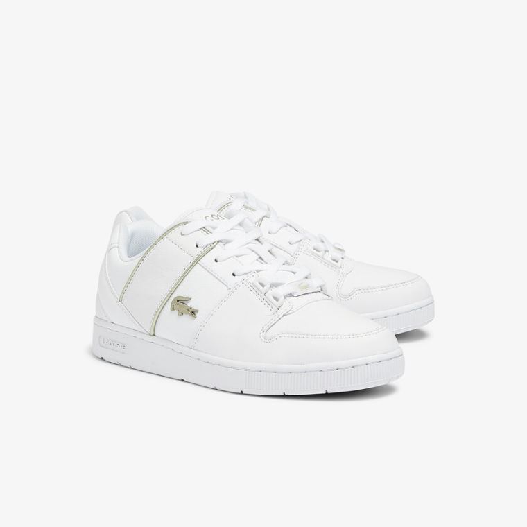 Lacoste Thrill Læder and Syntetisk Sneakers Hvide | 4RPVnCXR