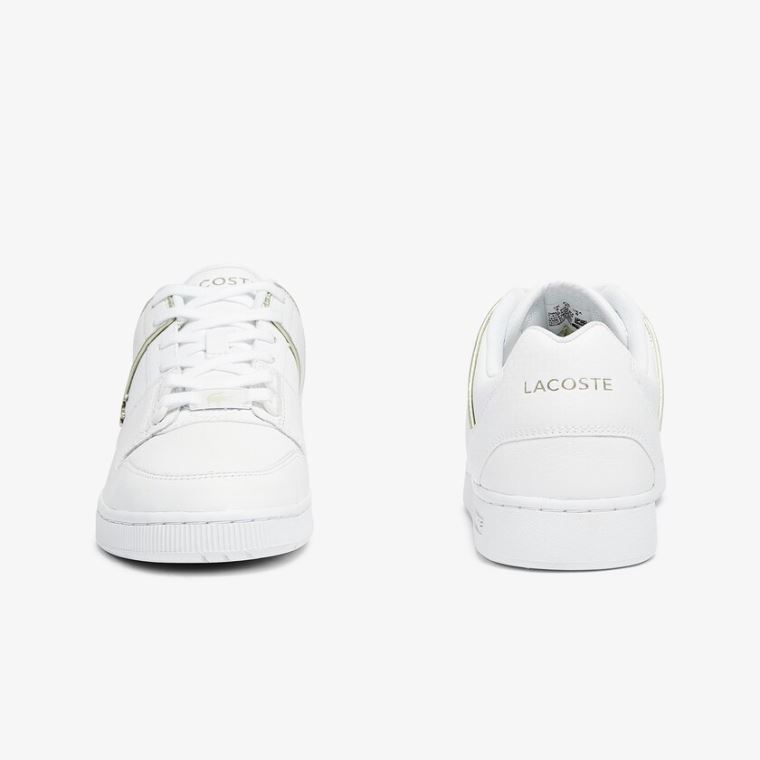 Lacoste Thrill Læder and Syntetisk Sneakers Hvide | 4RPVnCXR