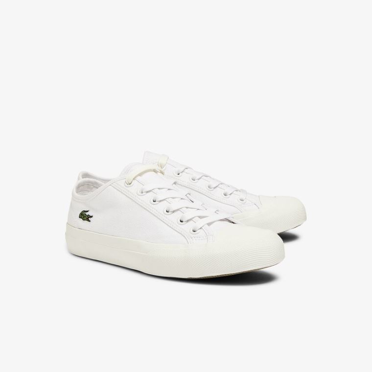 Lacoste Topskill Canvas Sneakers Hvide Hvide | vJLZcECY