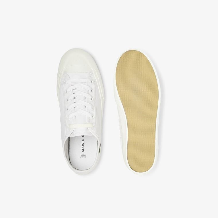 Lacoste Topskill Canvas Sneakers Hvide Hvide | vJLZcECY