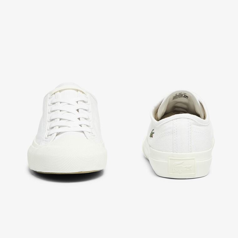 Lacoste Topskill Canvas Sneakers Hvide Hvide | vJLZcECY