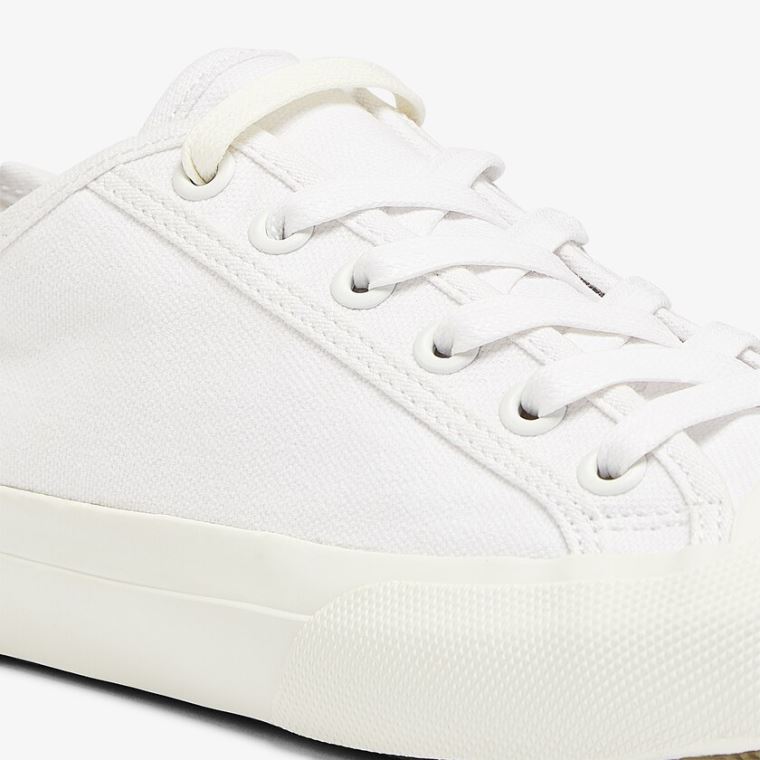 Lacoste Topskill Canvas Sneakers Hvide Hvide | vJLZcECY