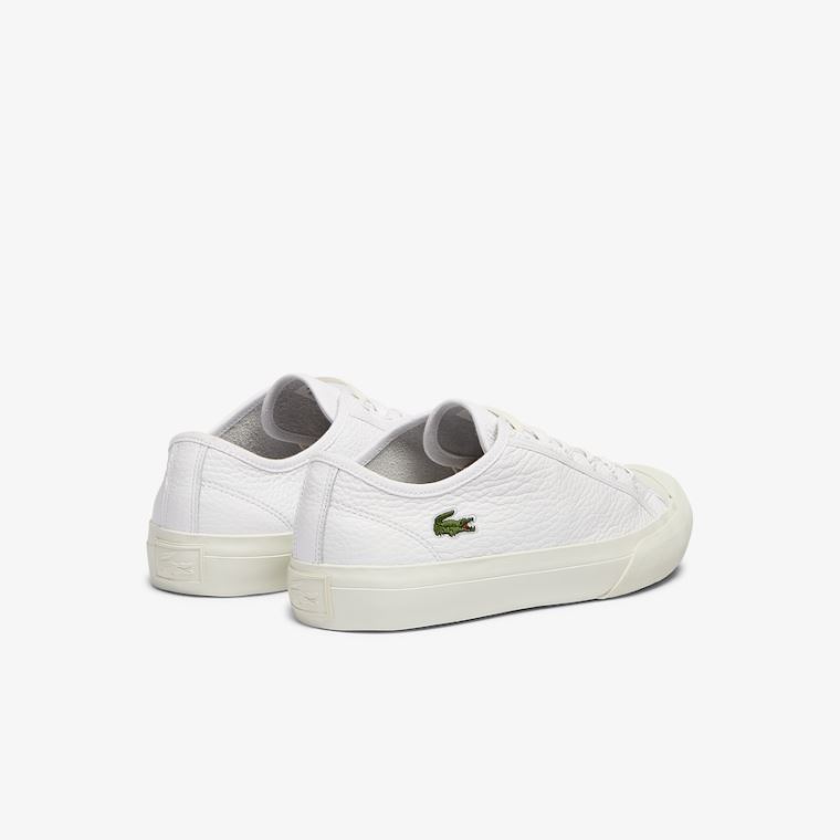 Lacoste Topskill Læder Sneakers Hvide Grå | RNvlY1Gx